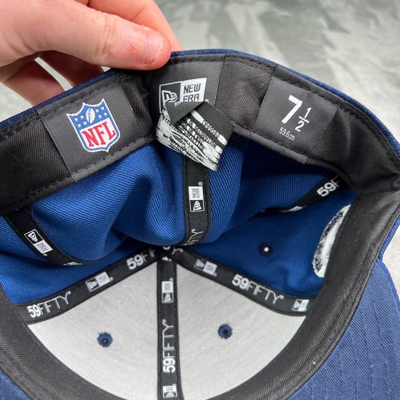 New Era Dallas Cowboys NFL Sideline Navy Blue Star Logo 59Fifty Fitted Hat 7 1/2 - Picture 7 of 8